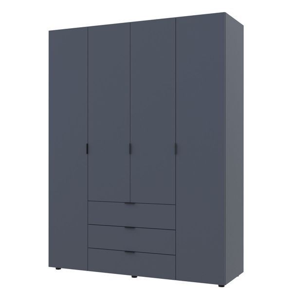 Шафа розпашна для одягу Doros Гелар 155х49,5х203,4 см Графіт (DRS-011109) (арт. 00000053892) &mdash; фото