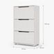 Тумба для взуття з ящиками LION ТО-2 70,4x28,2x123,4 см Дуб Крафт Білий (LION-045332) 51620 фото 3