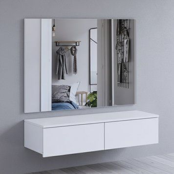 Комплект меблів Doros Левія + дзеркало Біле 100х32х100 (DRS-011841) (арт. 00000091662) &mdash; фото