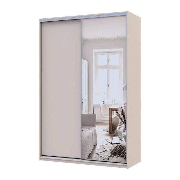 Шкаф-купе Doros Сити Лайт Кашемир 1 ДСП/1 зеркало 150х45х225 (80736356) (арт. 38193) &mdash; фото