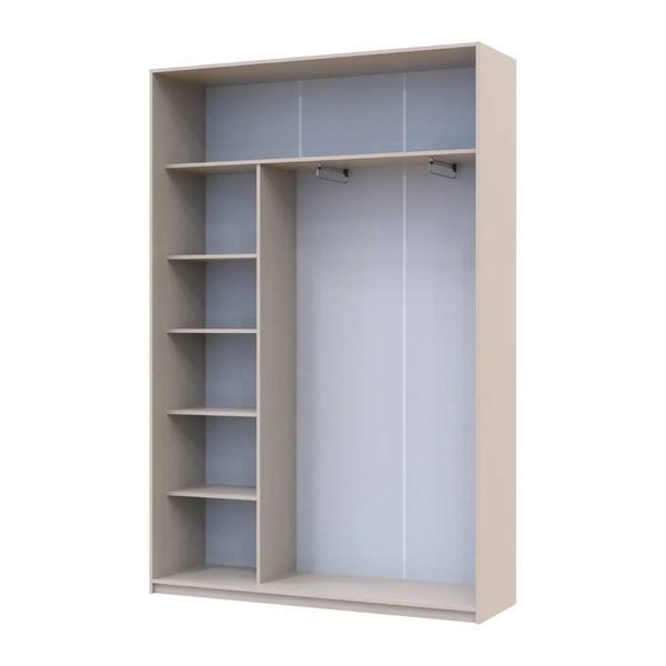 Шкаф-купе Doros Сити Лайт Кашемир 1 ДСП/1 зеркало 150х45х225 (80736356) (арт. 38193) &mdash; фото
