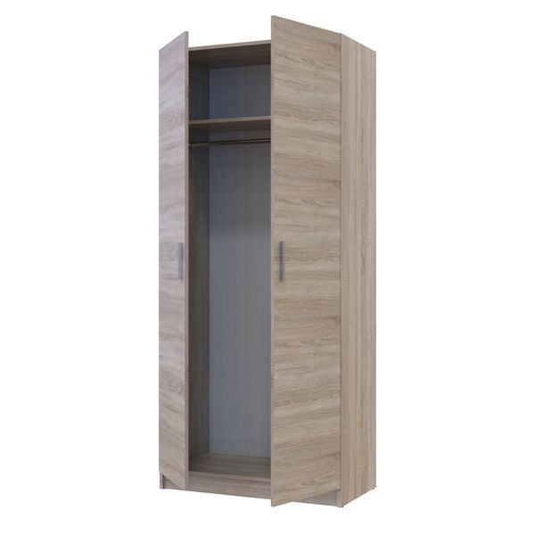 Шафа розпашна для одягу Doros Промо 90х48х204 см Дуб сонома (DRS-011196) (арт. 16764) &mdash; фото