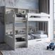 Детская двухъярусная кровать LION Майнкрафт 90х190 см с ящиком Бетон style (LION-041532) 18440 фото 1