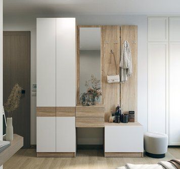 Вішалка з тумбою для взуття Doros Сола 60х40х215 см DRS-011741 (44900346) (арт. 38172) &mdash; фото