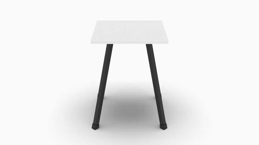 Табурет кухонний Ferrum-decor 430x320x320 Чорний метал ДСП Біле 16 мм (FRD-104639) (арт. 35636) &mdash; фото