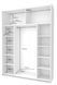 Шкаф-купе двухдверный Doros G-Caiser 180х60х240 см Белый/1 Зеркало (DRS-011236) 16804 фото 4