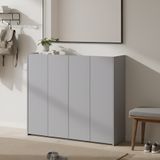 Тумба для взуття Doros Кассель Сірий 4 ДСП 128х40х110 (DRS-011829) (арт. 00000091550) &mdash; фото