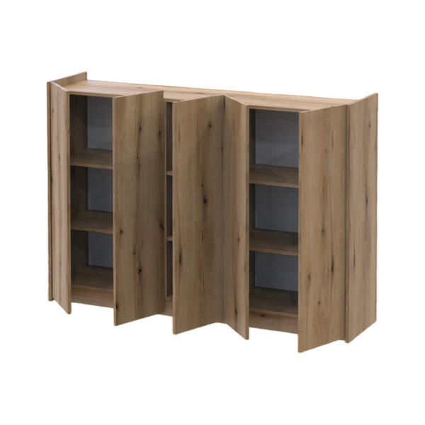 Тумба для взуття Doros Кассель Дуб Евок 5 ДСП 159х40х110 (DRS-011830) (арт. 00000091651) &mdash; фото